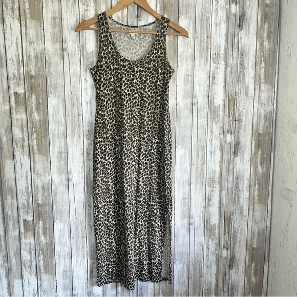 J. Crew Cheetah Print Sleevless Midi Dress - Picture 2 of 9